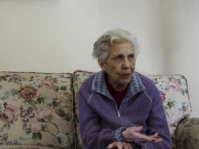 La signora Tecla Magli,che vive a villa di Cagno da pi� di 50 anni